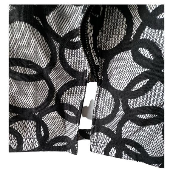 Samuel Dong Dress midi mini black white luxu Zipper elegant formal midi XS - Picture 12 of 16